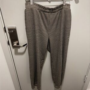 a new day Men's Black and White Patterned Dress Pants